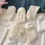 HFSHY 1 Cặp Gothic Sos Nơ Giữa Ống Preppy Phong Cách Công Chúa Sos JK Dạo Phố VN