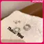 JASMINE 4 Cái / bộ Thời Trang Tinh Tế Pha Lê Zircon Vòng Bông Tai Nữ Bé Gái Hàng Ngày Bông Tai Y2K Phụ Kiện Trang Sức Quà Tặng JASMINE