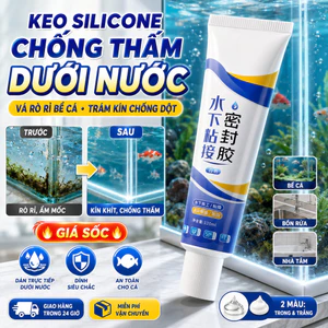 🔥sốc🔥Keo silicone chống thấm dưới nước |Keo vá rò rỉ bể cá bồn xi măng kính |Keo trám kín chống dột chuyên dụng hồ cá