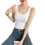 Show Áo Sơ Mi Nhỏ Camisole Nữ Cổ Chữ U Ngắn Dây Nơ Slim-fit Bên Trong Top Quần Áo Nữ GMX9