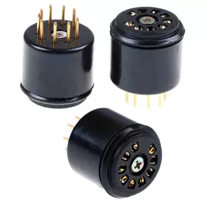 2x tấm vàng 9pin bakelite ống soet thử nghiệm tiết kiệm cho 12AX7 ECC83 5670 6DJ8