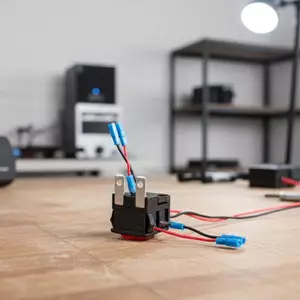 Bigapple Đỏ 4Pins 16A Tự Mất Nút Nhấn Roer Công Tắc Có Đèn PS21-16 RDG