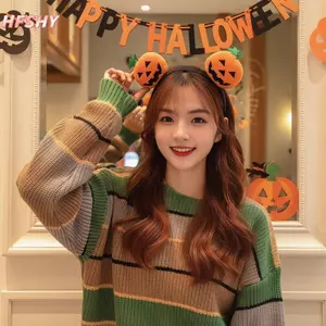 HFSHY Halloween Bí Ngô Thân Thiện Với Da Sang Trọng Trang Phục Phụ Kiện Không Kích Ứng Cho Người Lớn Trẻ Em Tiệc Halloween Tri Hoặc Điều Trị VN