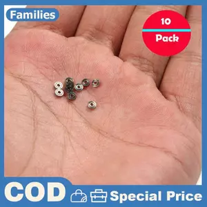 10 Chiếc 681ZZ Thu Nhỏ Vòng Bi Mini Kim Loại Mở Vòng Bi Micro 1x3x1mm