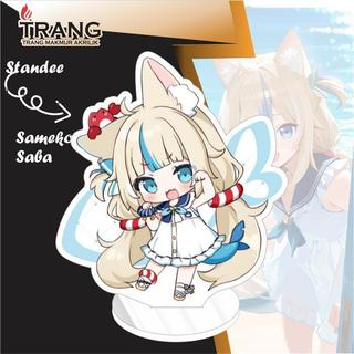 Standee Figure Akrilik Sameko Saba Vtuber / Standing Action figure Acrylic Sameko Saba Vtube - Style 1