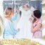 10 Chiếc 16 Inch Ngọc Trai Quần Áo Đính Hạt Móc Treo Quần Áo Có Ruy Băng Nơ Kim Loại Thanh Lịch Quần Áo Tiêu Chuẩn Móc Treo