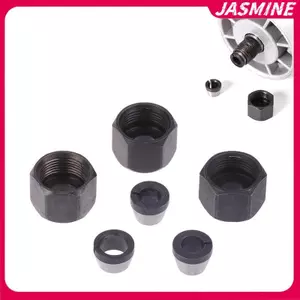 JASMINE 1 Bộ Bộ Định Tuyến Điện Phay Phụ Kiện 6mm 6.35mm 8mm Collet Chu Khắc Cắt Tỉa Máy Với Đai Ốc Router Bit Adapter JASMINE