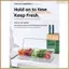 Hộp đựng salad trái cây Sushi Khay đựng gia vị có nắp 5 ngăn có thể tháo rời với 5 thìa 1 kẹp cho thực phẩm salad trái cây