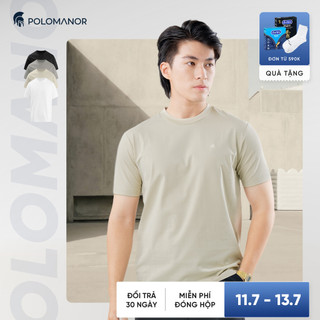 Áo thun nam trơn TSHIRT BASIC USA, vải cotton cao cấp kiểm định USA, thoáng mát, mềm mịn - POLOMANOR