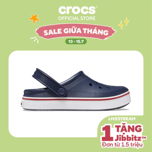 Giày Clog Trẻ Em Crocs Toddler Off Court - Navy/Pepper - 208479-4CC