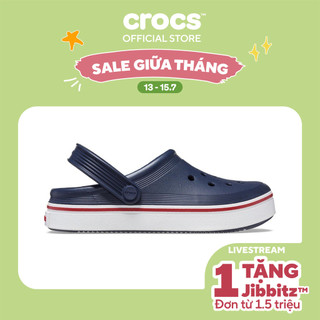Giày Clog Trẻ Em Crocs Toddler Off Court - Navy/Pepper - 208479-4CC