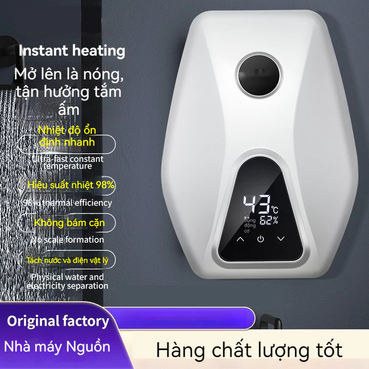 Máy nước nóng điện tức thì Máy nước nóng điện nhiệt độ không đổi Máy nước nóng tách nước và điện- - - -Máy nước nóng