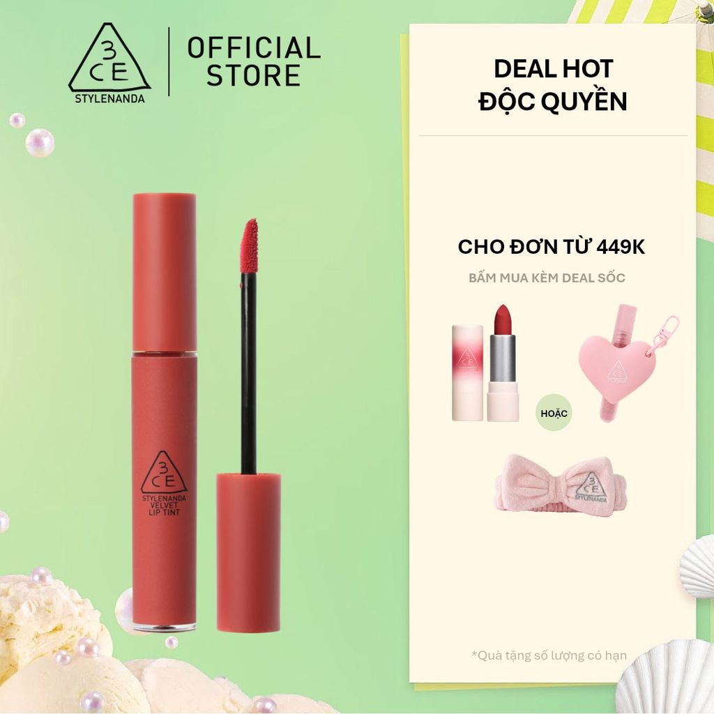 Son kem lì nhung mịn 3CE Velvet Lip Tint