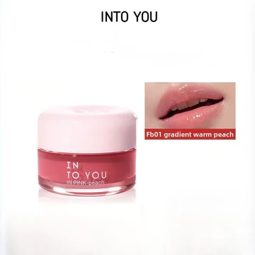 Keo môi bóng INTO YOU Dưỡng ẩm không siết chặt keo môi bằng Son dưỡng môi cải thiện dải để ngăn ngừa nứt nẻ khô tự nhiên cho thấy màu GlOSS