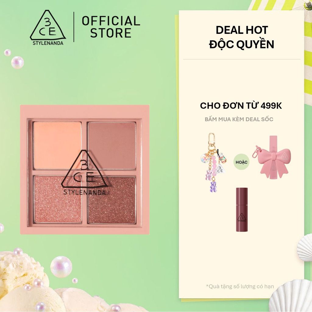 Bảng phấn mắt 3CE 4 màu cỡ nhỏ nhiều màu 3CE Mini Multi Eye Color Palette Small Eye Shadow