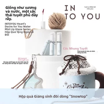 Son kem lì INTO YOU hiệu ứng nước mờ, son môi lì cao cấp, set quà giới hạn chính hãng