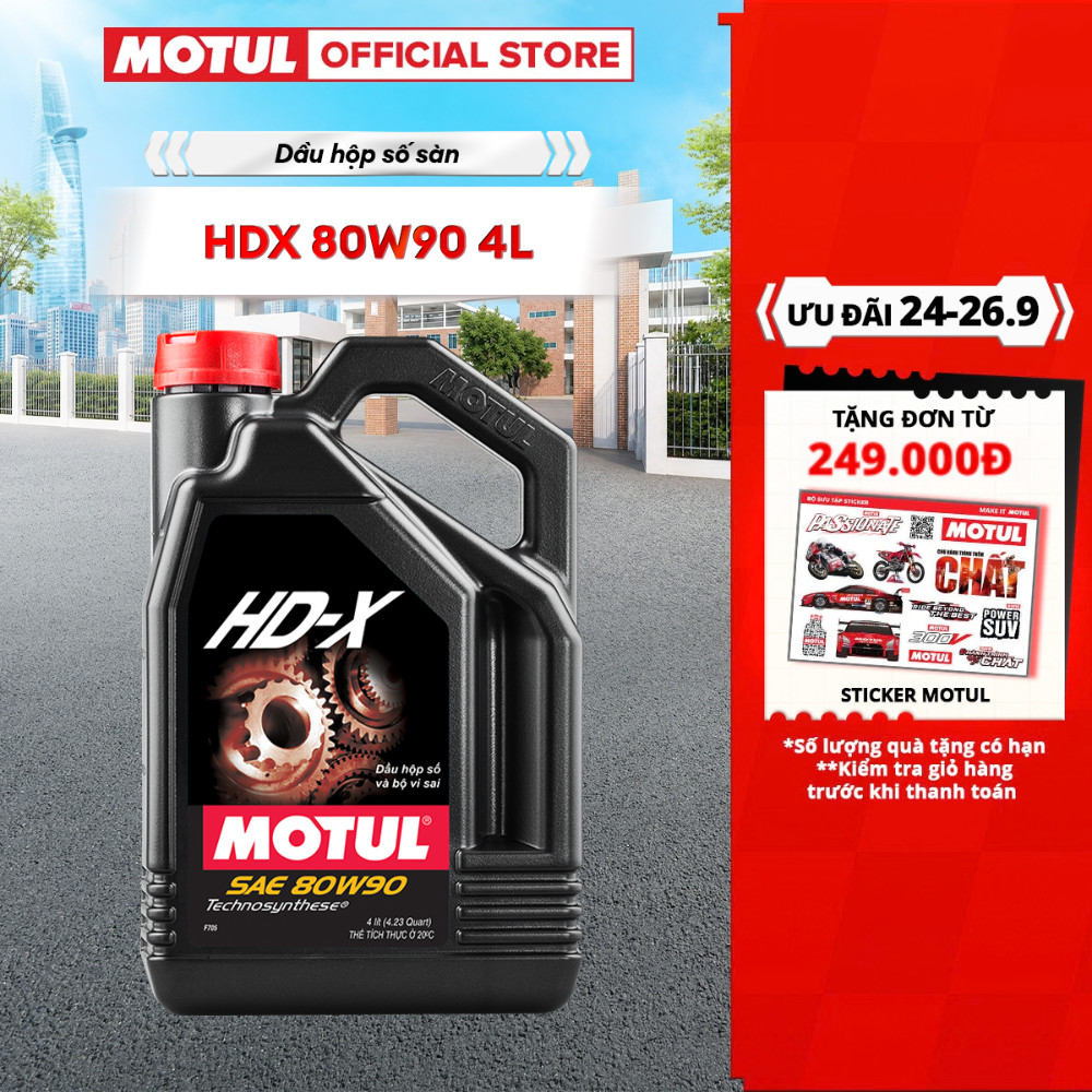 Dầu hợp số sàn xe ô tô MOTUL HDX 80W90 4L