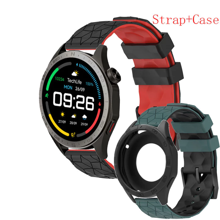 Đồng hồ thông minh TechLife P1 Dây đeo đồng hồ + Vỏ cho đồng hồ thông minh TechLife Dây đeo P1 Dây đeo silicon thay thế cho đồng hồ thông minh TechLife Vỏ vòng đeo tay P1