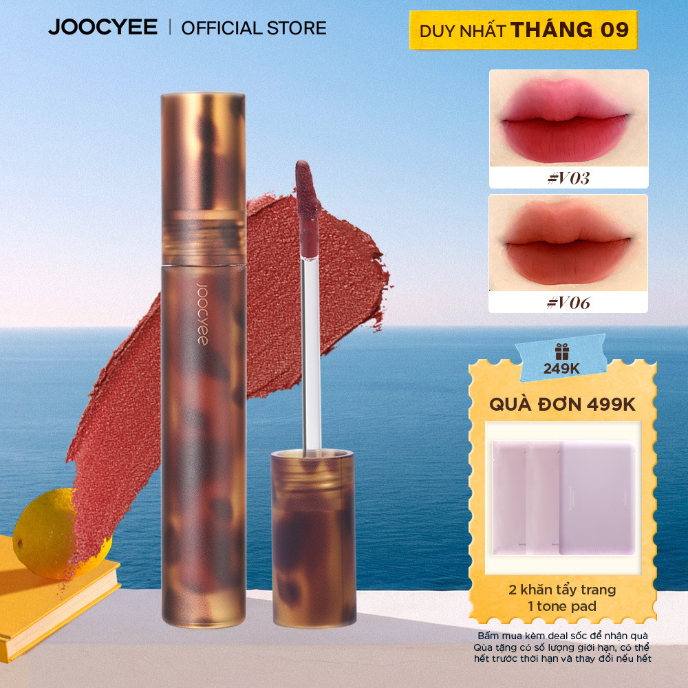 Son lì JOOCYEE Fluffy Matte mềm mịn như nhung lâu trôi bền màu dưỡng ẩm