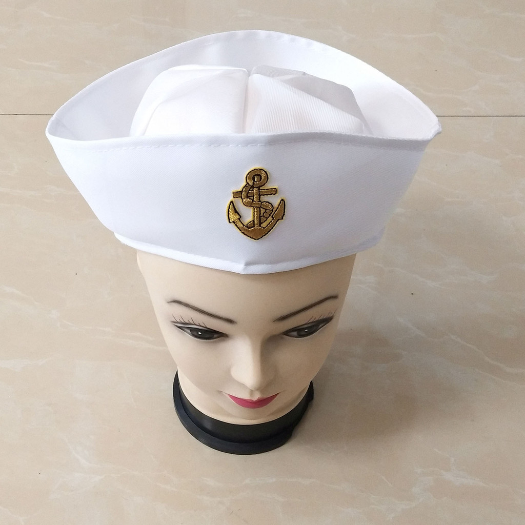 Mũ Thủy Thủ Thuyền Trường cho Trẻ Em - Phụ Kiện cosplay Trang Phục Hải Quân