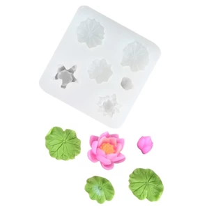 Cc Khuôn hoa sen tiện lợi để làm bánh kẹo sô cô la và trang trí bánh cưới