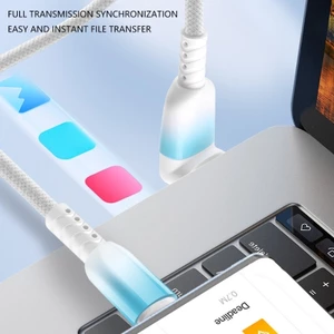 BTM Màu Phai Loại CREATE Cáp Sạc Ngắn DOG Thiết Bị Nhanh Polyamide Plaited Dây Dày Cho Điện Thoại La