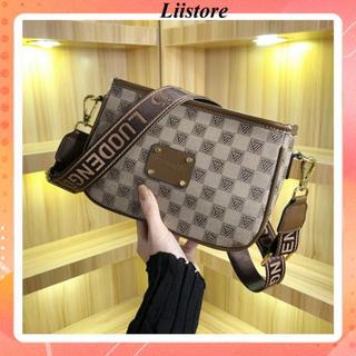 Túi xách nữ Liistore túi đeo chéo kẻ ô cá tính Dây bản to Đi Chơi Hot Trend LK147