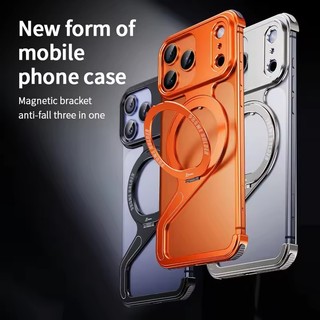 [JLK] Ốp Điện Thoại Kim Loại Hình Chữ Z Hợp Kim Nhôm Cho iPhone 17Air 17 Pro Max Không Khung Có Vỏ Bảo Vệ Vòng Từ Tính