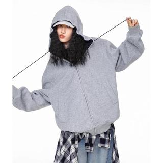 Áo nỉ nam có mũ trùm đầu phong cách preppy Mỹ, phù hợp unisex