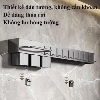 Giá treo đồ nhà bếp, Giá để dụng cụ nhà bếp dao kéo ống đũa muỗng thanh treo giẻ lau bếp và móc treo