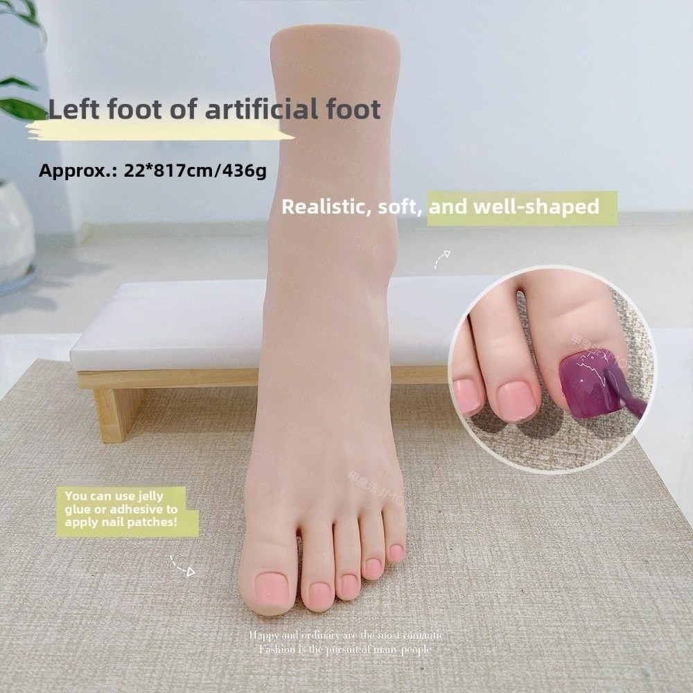 HIGHVIEWLS Bàn tay giả thực hành uốn cong, móng silicon mô phỏng cho đào tạo nghệ thuật, giá trưng bày móng acrylic