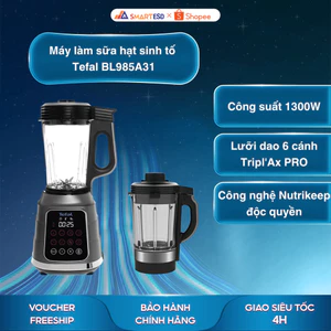 Máy làm sữa hạt sinh tố Tefal BL985A31 - Công suất lớn 1300W - Bảo hành chính hãng 24 tháng
