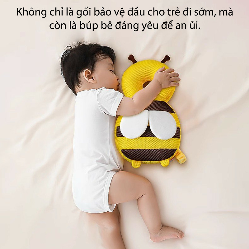 Gối Bảo Vệ đầu Và Lưng Bé Chống,Tập Đi Cho Bé,bảo Vệ Khi Té Ngã Hiệu Quả,Bảo Vệ An Toàn Cho Bé,Tặng Dây Đai Bảo Hiểm