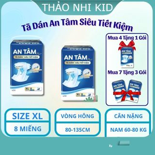 [MUA 4 BỊCH TẶNG 1 BỊCH] COMBO TÃ DÁN AN TÂM dành cho người già – DỊU ÊM, THẤM HÚT VƯỢT TRỘI