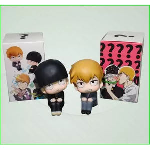 HT3 Mob Psycho 100 Shigeo Kageyama Arataka Reigen Dễ Thương Ngồi Nhân Vật Hành Động Đáng Yêu Để Bàn Trang Trí TH3