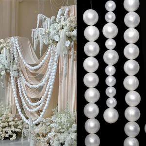 Dây Ngọc Trai Mặt Dây Ngọc Trai Giả Dây DIY Vòng Hoa Cho Đám Cưới Phông Nền Trần Trang Trí Tường Ngày Lễ Tình Nhân Boho Ảnh Đạo Cụ