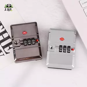 Mật khẩu kim loại Lo 3 chữ số Túi du lịch Hành lý Phần cứng ngực Lo Mã hóa Hộp quà tặng Padlo EMKK