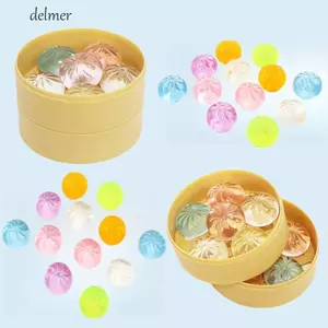 Đồ chơi Bun hấp DELMER, Bánh bao Mini có thể bóp được pha lê Squishy, Học sinh có máy hấp Fidget Đồ chơi cảm giác Pinch dễ thương Đồ chơi trẻ em