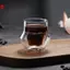 Cốc thủy tinh trà sáng tạo Thiết kế tường đôi Cốc cà phê thủy tinh trong suốt Nhà hàng Cốc thủy tinh Tường đôi Cốc thủy tinh Drinkware VN