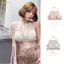 Pealike Bohemian Móc Dây Áo ngực hở lưng Áo hai dây dệt kim rỗng có tua rua
