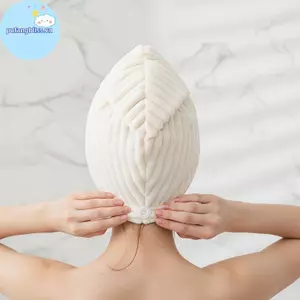 Mũ lau tóc Pufangbliss Thi và siêu thấm để sấy nhanh Thích hợp cho mọi loại tóc VN