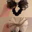 PNPIA- Phong Cách Hàn Quốc Lưới Kim Cương Giả Nơ Dây Buộc Tóc Co Giãn Scrunchies Đuôi Ngựa Giá Đỡ Dây Buộc Tóc Cho Nữ Thời Trang Đơn Giản Phụ Kiện Tóc