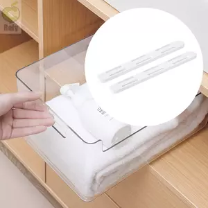 Cầu trượt tủ quần áo ROLY, Đường ray trượt ngăn kéo không đục lỗ đa chức năng, Phụ kiện phòng ngủ nhà bếp Thay thế Slide Dải tự dính Đường ray thùng
