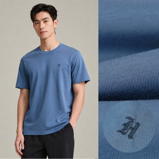 [Hỏa Tốc_4H]  Áo Thun Nam Tay Ngắn HLA Basic Trơn – Logo Thêu Nổi, Thoáng Mát Giữ Form