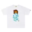 Chất lượng cao 001618Phong Cách Hoạt Hình Khỉ Ngụy Trang In Hình Áo Thun Nữ Tay Ngắn Phong Cách Unisex