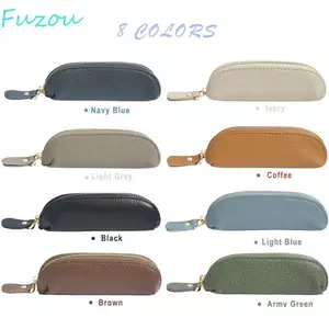 Ví nữ FUJIZOU, Ví đựng tiền xu bằng da màu trơn cổ điển, Túi đựng tiền xu Mini bền chống nước đa chức năng dành cho sinh viên