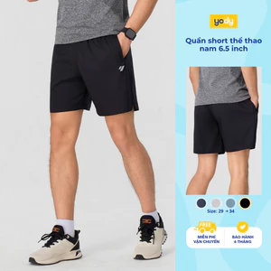 Quần short thể thao nam YODY quần đùi 6.5 inch BreezeFit chất mát, nhẹ, thoải mái MAJT26S014