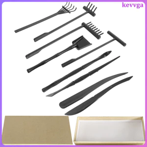 9 Chiếc Mini Zen Garden Kit Nhựa Rakes Các Loại Màu Sắc Để Trang Trí Thiền Kevga