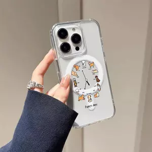 Đồng hồ Vintage Thích hợp iPhone 16p17 trường hợp điện thoại 15 hút 1411/mới 1213