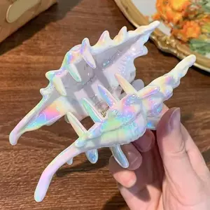 BeautifulHomeA Ocean Conch Kẹp Tóc Cua Biển Vỏ Hàn Quốc Lớn Vuốt Tóc Kẹp Tóc Thời Trang Hairgrips Dành Cho Nữ Bé Gái Phụ Kiện Tóc Đuôi Ngựa VN